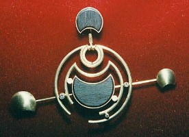 Brosche "Drei Elemente"